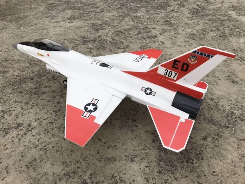 EPO F16 70 мм RC EDF Jet Plane Набор белого цвета сделай сам |