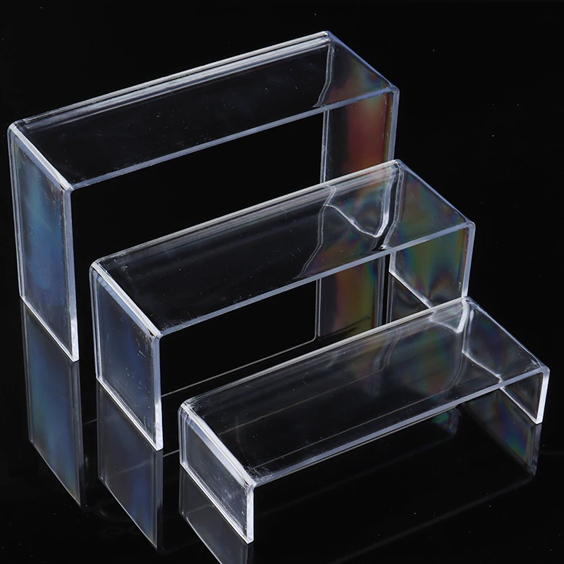 

3pcs/set Clear Acrylic Shoes Display Stand Jewellery Showcase Cosmetics Rack Organiser Holder Cabinet Rack Showcase