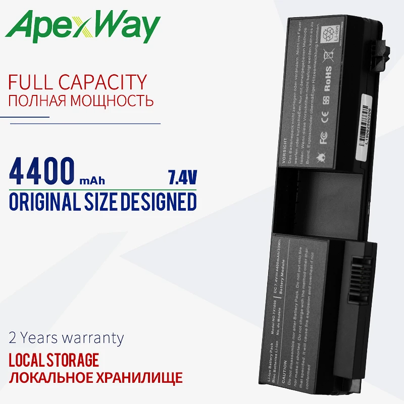 4400 мАч 7 4 В Аккумулятор для ноутбука HP Pavilion tx1000 431325 321 441131 003 искусственная