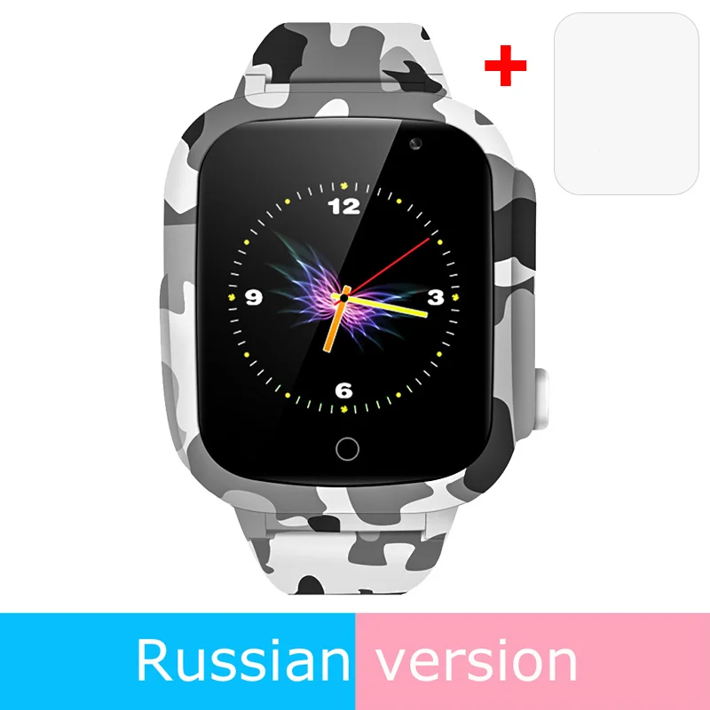 2G Russian version LEMDIOE, новинка, 600 мАч, долгое время ожидания, Детские умные часы, Детские с gps, wifi, sos, IP67, водонепроницаемые для детей - Цвет: 2G Russian version