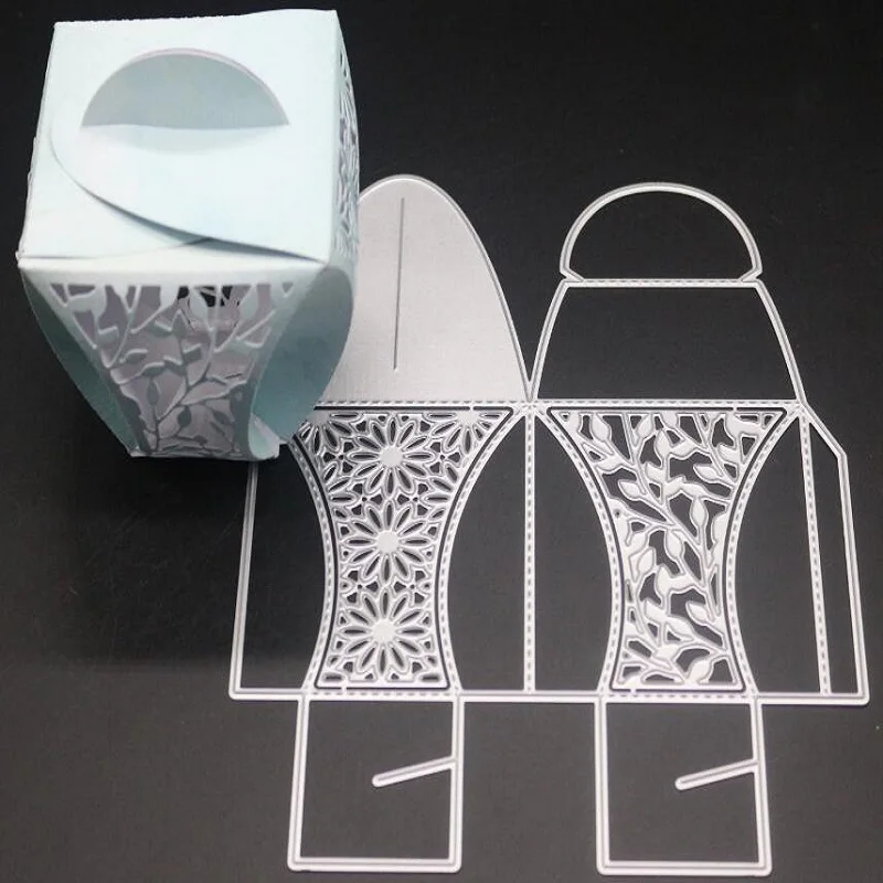 3D Крафтовая коробка для конфет металлическая вырубная форма поделок скрапбукинг