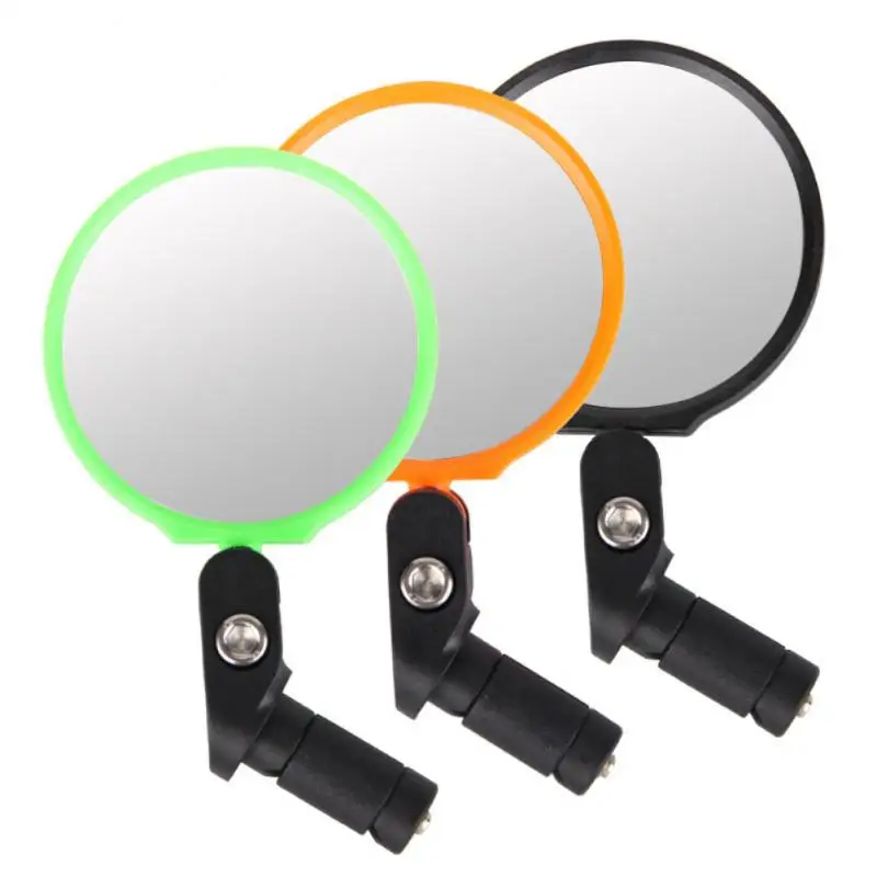 

Hafny Unbreakable Stainless Steel Lens Bicycle Rear View Mirror Clear Wide Range Back Sight Bike Reflector Angle Adjustable