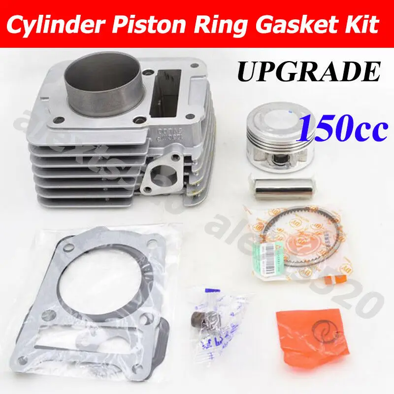 

Motorcycle Rebuilt Cylinder Kit STD 57.4mm Big Bore for Yamaha Yamaha XT125R 05-09 XT125X 05-11 Upgrade to 150cc Modified Engine
