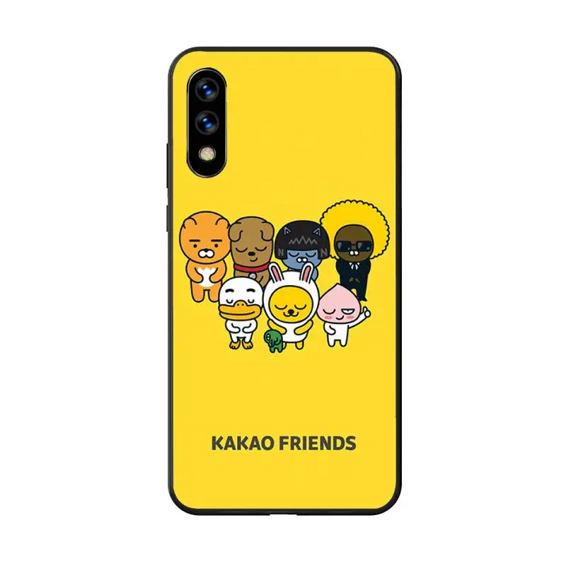 

YNDFCNB KAKAO style Phone Case For Huawei Honor 5A 7A 7C 8A 8C 8X 9XPro 9Lite 10 10i 10lite 20 20lite 30pro Black soft TPU case