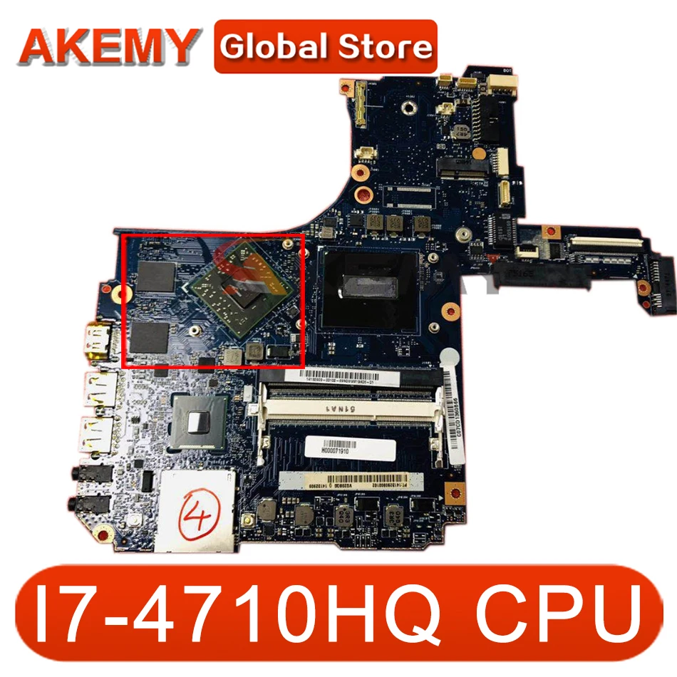 

Akemy для TOSHIBA Satellite P55T-B P55T-B5360 материнская плата I7-4710HQ процессор H000075410 H000071910 VG20SQG 20CQG MB протестированы