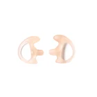 200 шт.лот (100 пар) Walkie Talkie бежевые силиконовые наушники-петли для Motorola, комплект для радионаблюдения, наушники