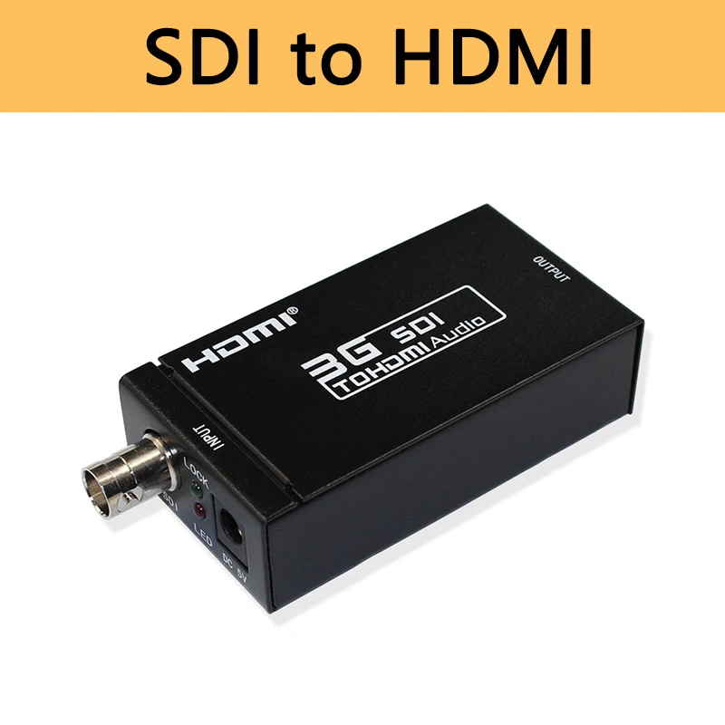3G SDI в HDMI конвертер BNC мини адаптер Поддержка HD-SDI/3G-SDI 1080p отображение на дисплей с 1