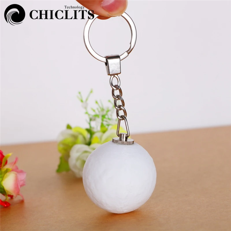 CHICLITS 3D печать Луна ночные светильники светодиодная мини-лампа белая луна