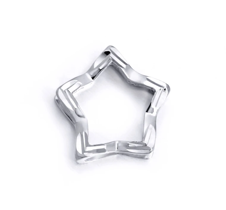 Женское ожерелье с кулоном в виде двух звезд бриллиантами|Подвески| |