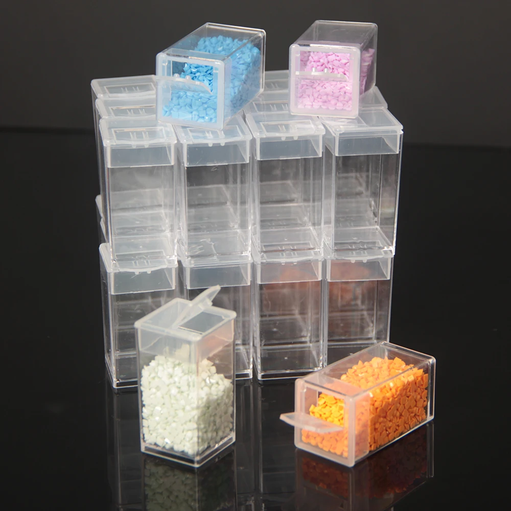 Оптовая продажа 50/100 пластиковые бутылки оптом для алмазной вышивки аксессуары