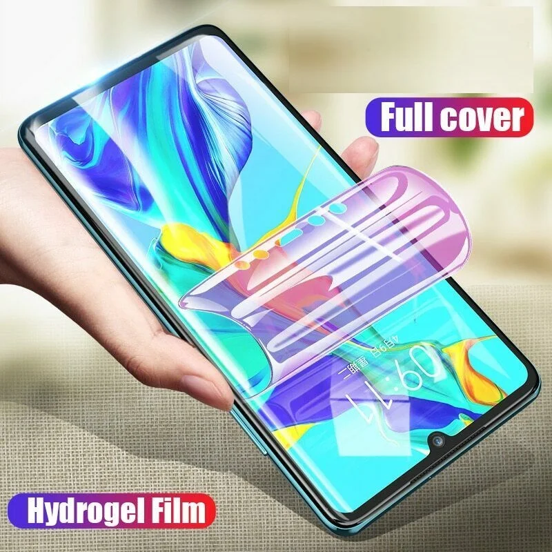 Защита экрана для Huawei P30 P20 P40 Lite E Pro P Smart 2019 полное покрытие Гидрогелевая пленка Mate