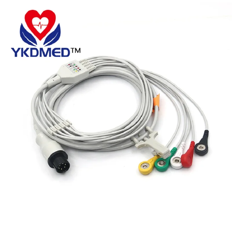 Серия YKD цельный кабель ЭКГ для пациента совместимый с монитором drager vista 120