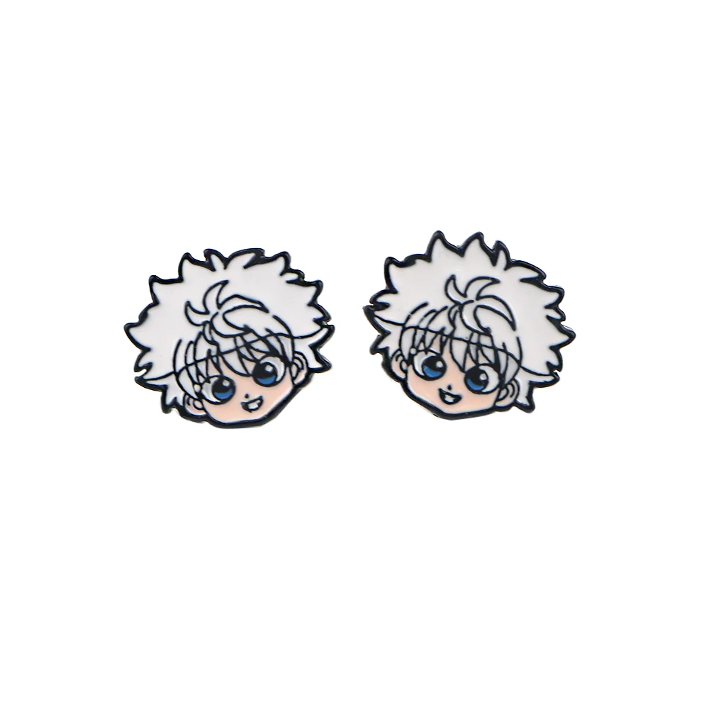 

ZF2043 1pair Anime Boy Hunter Shape Ear Stud Earrings For Women Girls Cute Earrings Fashion Accessories Jewelry