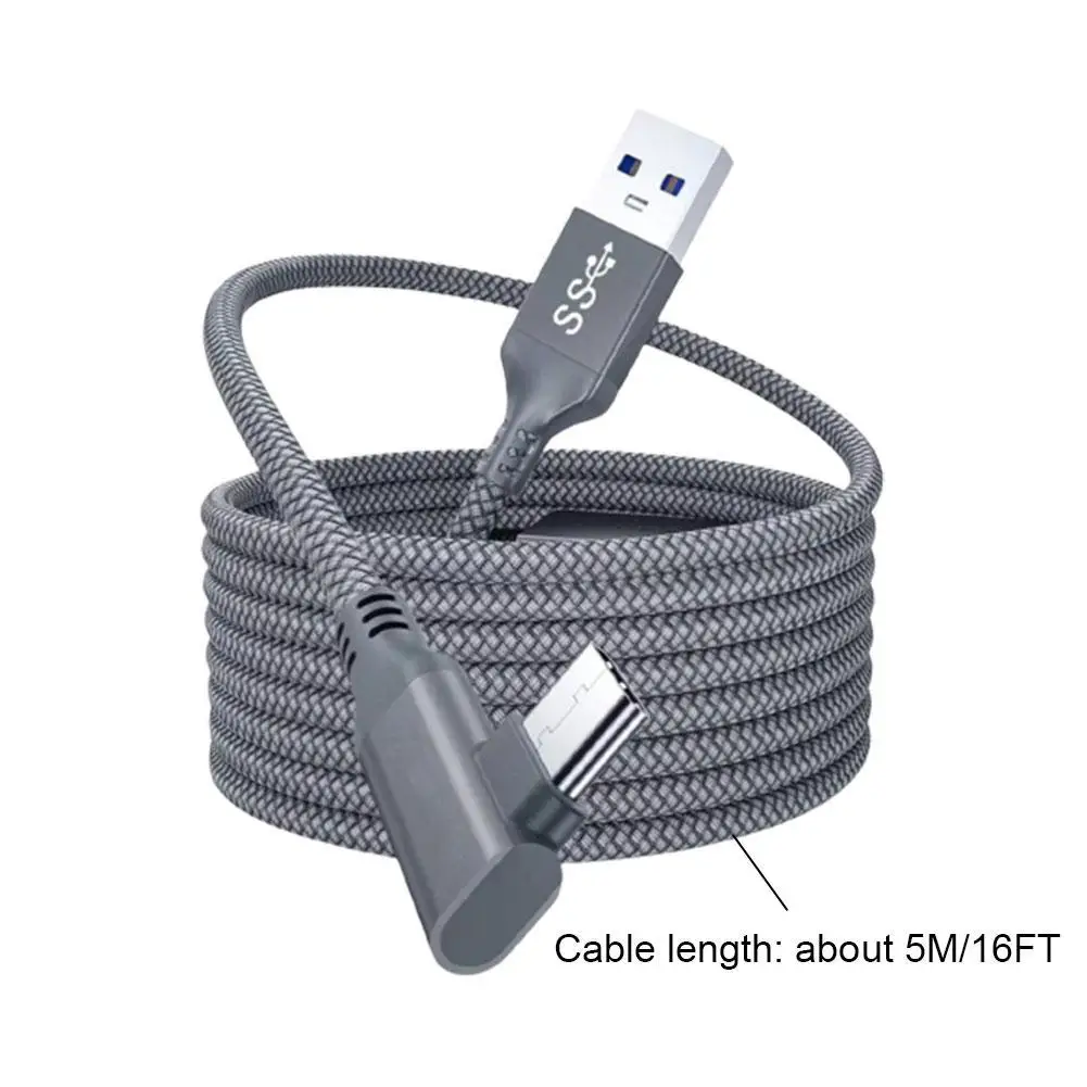 

5M Charging Cable Data Line for Oculus Quest 1/2 Link VR Headset USB 3.0 Type C Data Transfer Type-C To USB-A Cord VR Accessorie