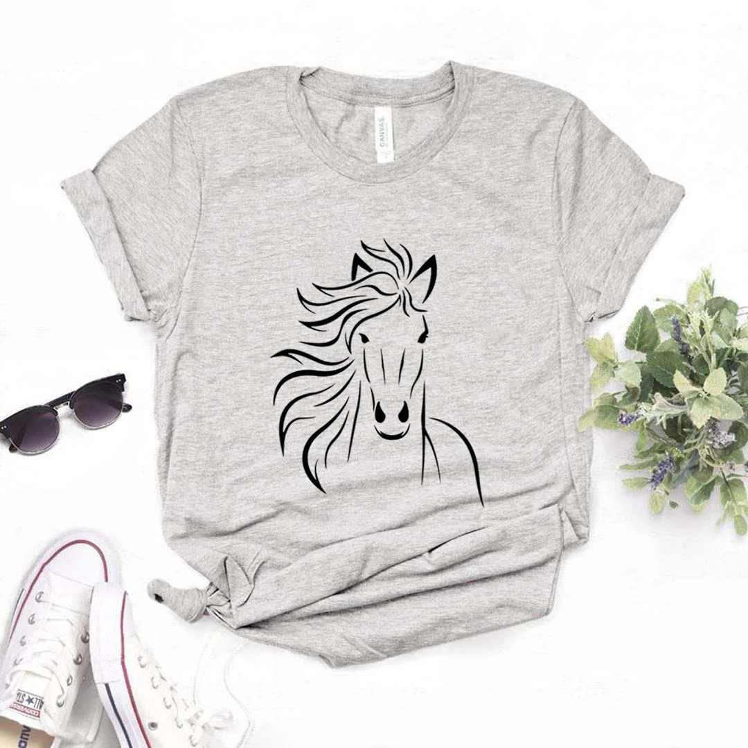

Horse Lover Print Women tshirt Cotton Casual Funny t shirt Gift Lady Yong Girl Top Tee R637