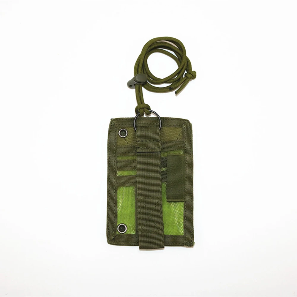 Green Molle Охота карман для удостоверения личности-тактическая сумка органайзер для файлов, папок сумка в стиле милитари нейлон груди висит Molle держатель для карт - Цвет: Green