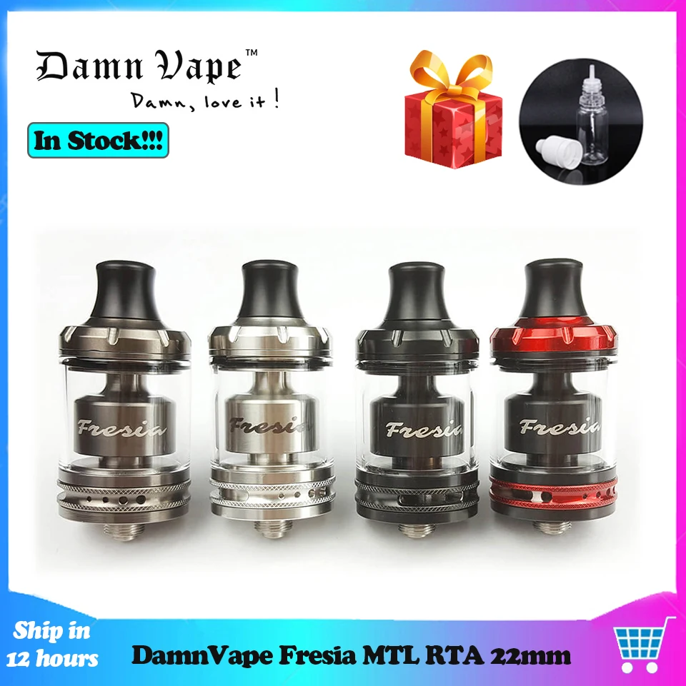 E резервуар для сигареты оригинальный DamnVape freasia MTL RTA 22 мм трубка разбрызгивателя