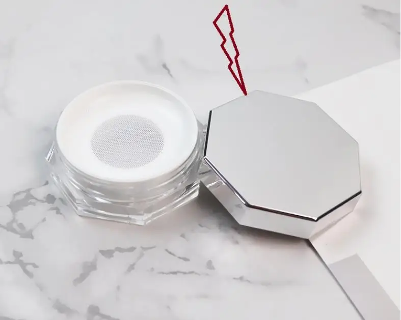 

50 шт., портативный пластиковый контейнер для пудры, Пустой свободный горшок для пудры с ситом, косметическая дорожная банка для макияжа, кон...