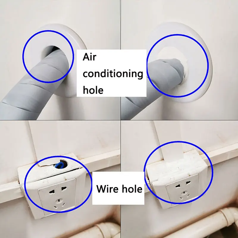 Клей для запечатывания отверстий в стене бытовой кондиционер ремонт пластилин