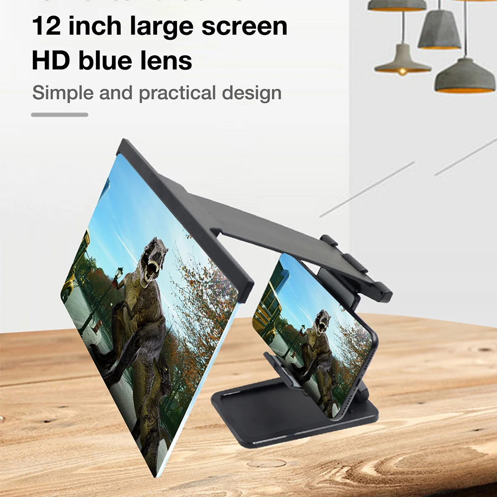 12 &quotраскладная Универсальный мобильный увеличитель для экрана телефона 3D видео