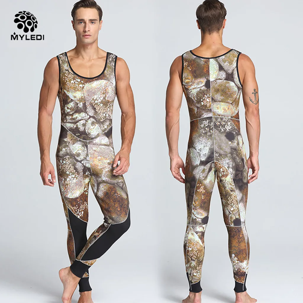 Мужские неопреновые Термокостюмы 5 мм для дайвинга с аквалангом комплект из 2