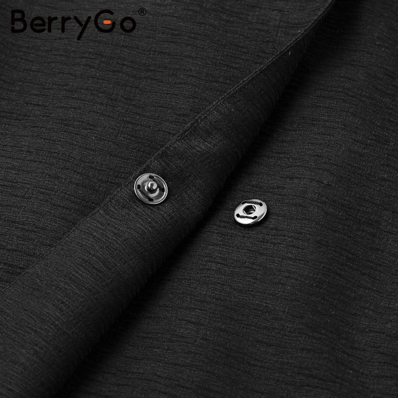 Фото BerryGo сексуальное черное платье-блейзер с v-образным вырезом женское офисное BerryGo сексуальное черное платье-блейзер с v-образным вырезом женское офисное
