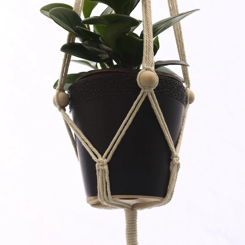 

Hanging Baskets 100% Handmade Plant Holder Macrame Plant Hanging Flowerpot Net Hanger for Wall Decoration Hanging Planter