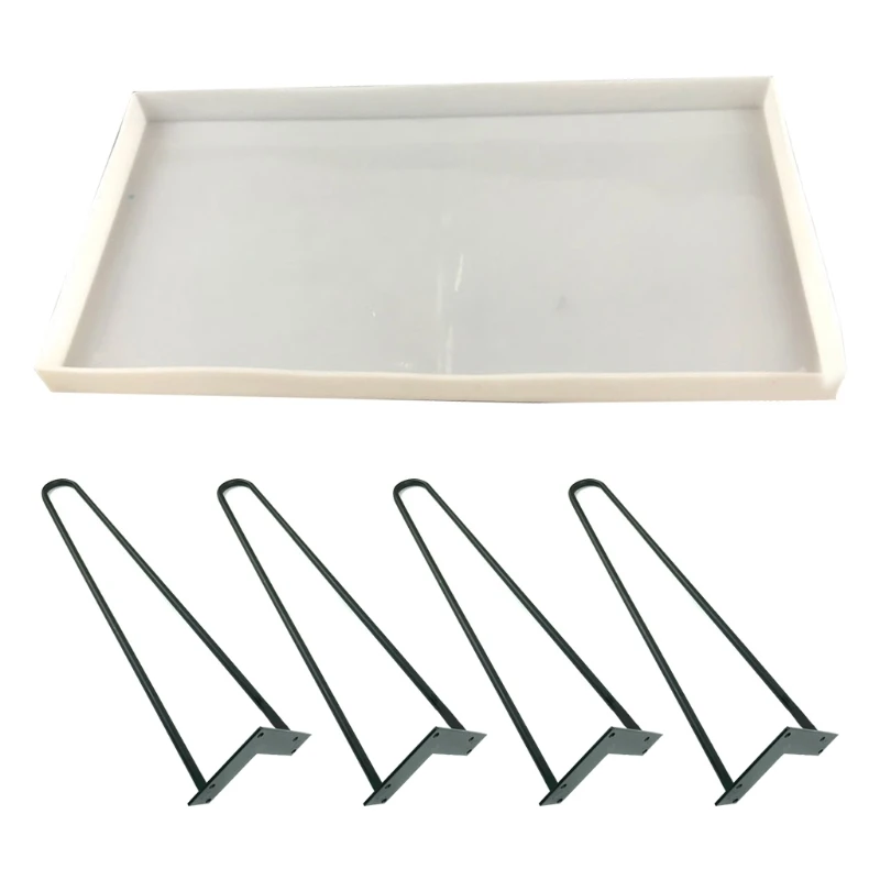 Речной стол ручной работы форма прямоугольной формы кристалл эпоксидная смола