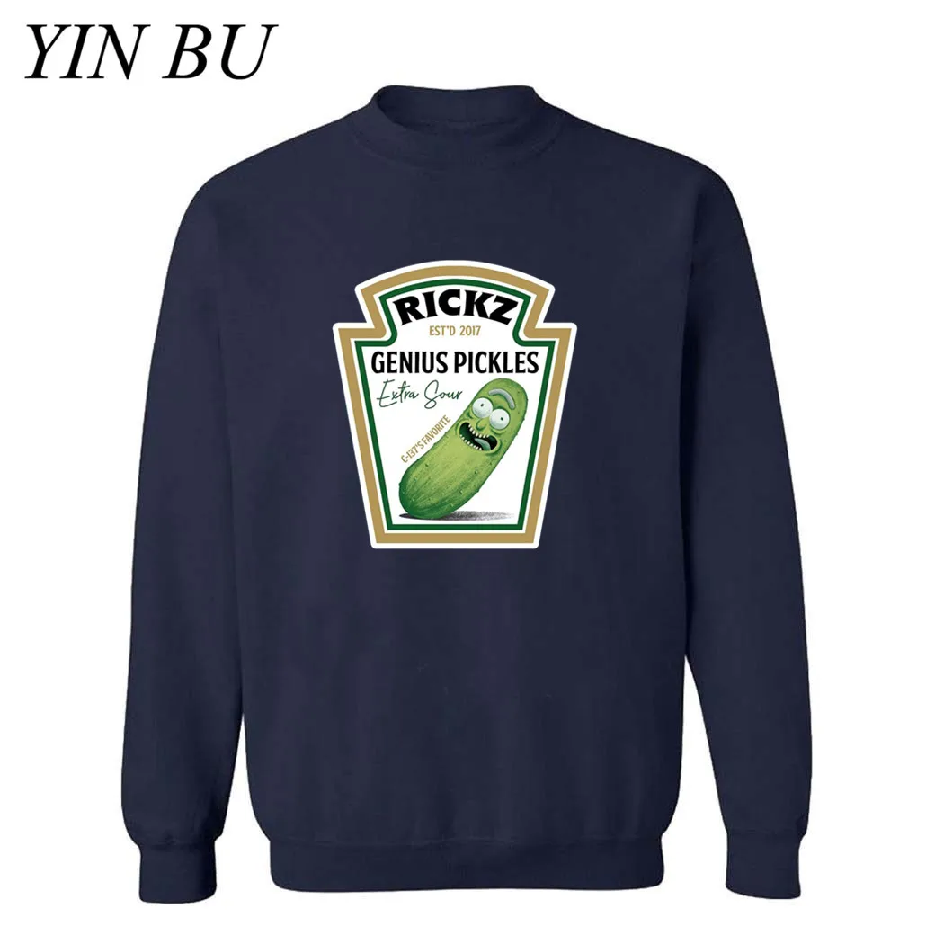 Новые Аниме толстовки для мужчин Genius pickle rick Ricka marty панк хипстер y с принтом