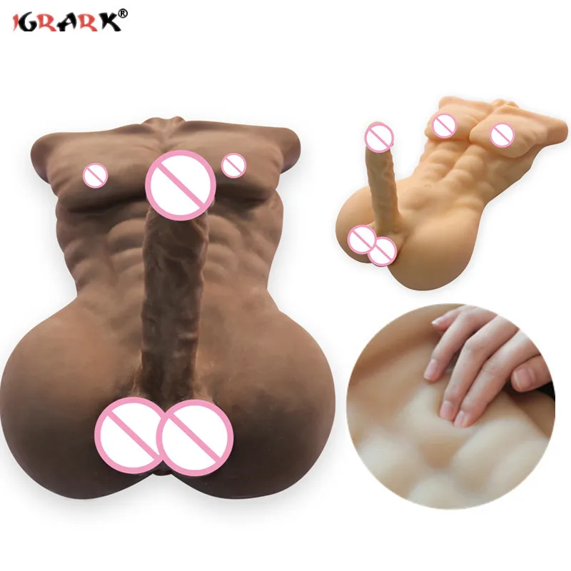 

Tpe Silicone Realistic Dildos Real Doll Male Ass Cock Penis Sex Doll Toys For Women Gay Lesbians Female Masturbator Adult Goods