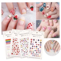 1pcs cute flower nail stickers diy nail art decals printing pattern manicure stickers decal nail decorations r264 268