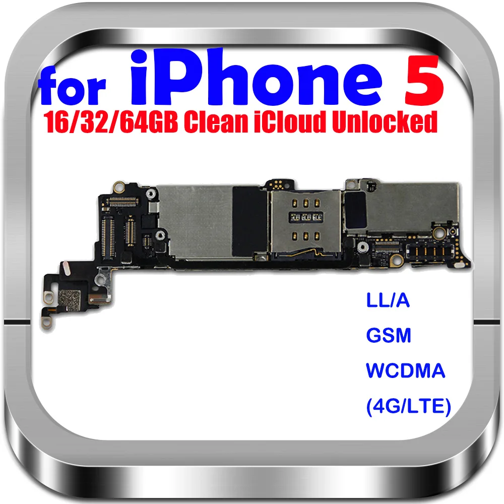 100% оригинальная разблокированная материнская плата для iphone 5 Логическая с