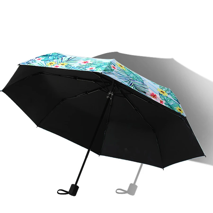 Зонт складной летний портативный с подсолнухом детский садовый зонтик