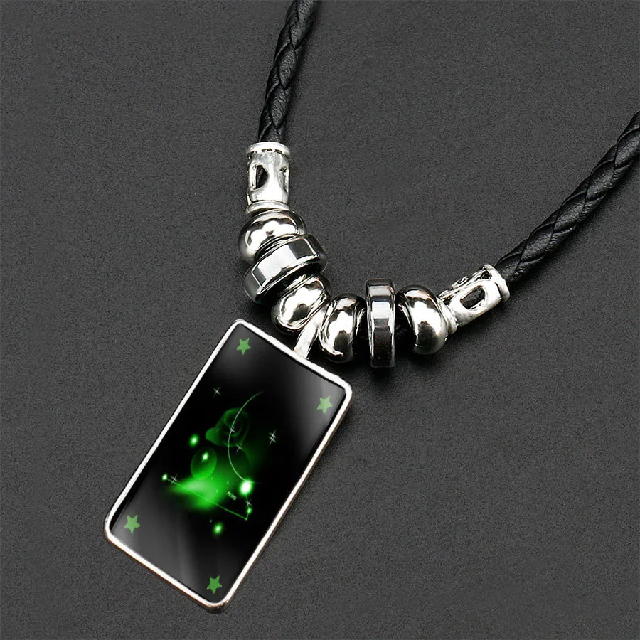 For Men Women Reasonal Price Akame Ga Kill Anime Printed Steel Color Glass Cabochon With Rectangle Shaped Pendant Choker Black |