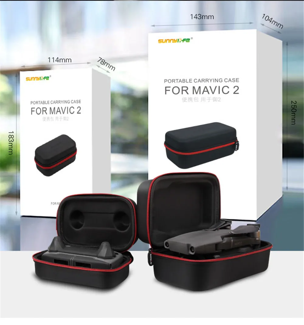 Чехол для переноски для DJI Mavic 2 Pro Zoom Портативная сумка для переноски сумка для хранения Дрон пульт дистанционного управления Портативный чехол-протектор