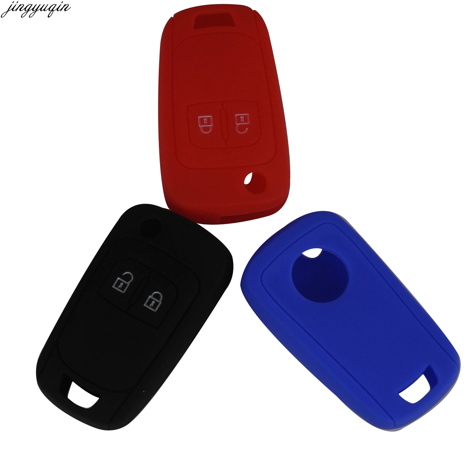 Bilchave 2 кнопки дистанционного силикона Флип складной Автомобильный ключ чехол для