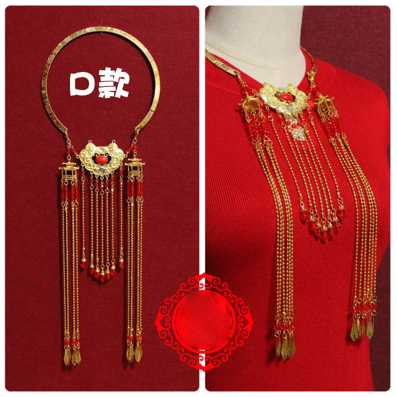 Мягкое ожерелье из древнего китайского голубого перегородчатого дерева