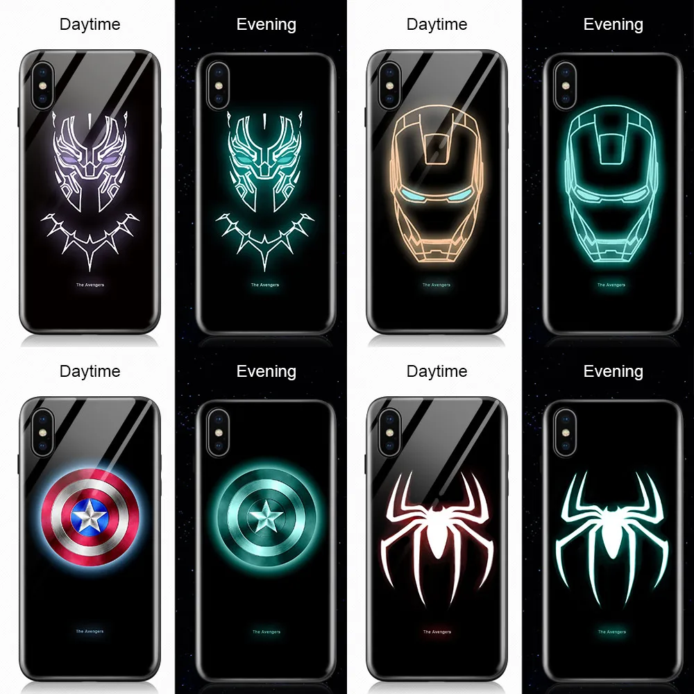 Чехол для iPhone 8 Plus 11 12 Pro XS Max XR X 6 7 SE новинка 2020 светящийся в темноте чехол-накладка