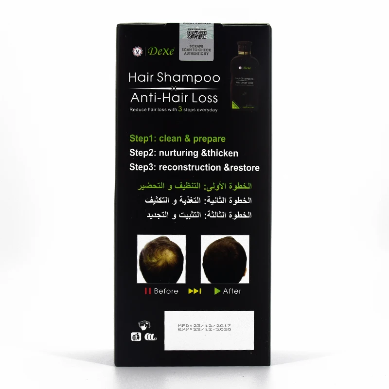 Dexe профессиональный шампунь для роста волос против выпадения китайский продукт