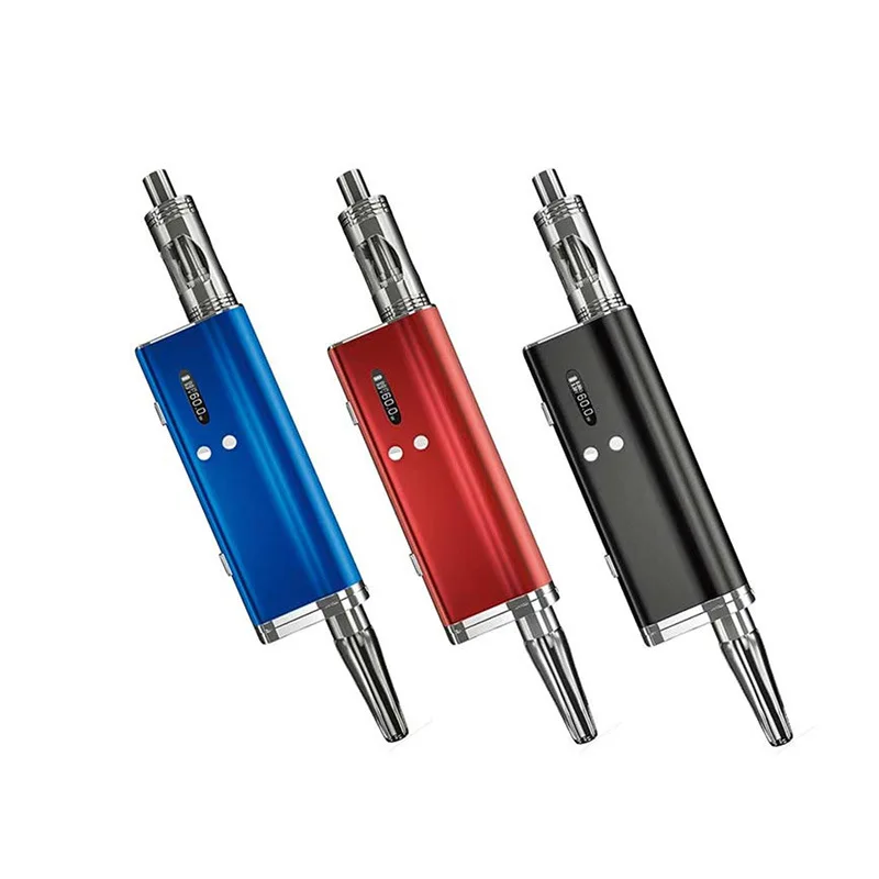 

Powerful 2-in-1 Vaporizer 60w Vape Oil & Dry Herb Vaporizer 1500mah Tc Starter Kit Portable Smoke Accessory Device