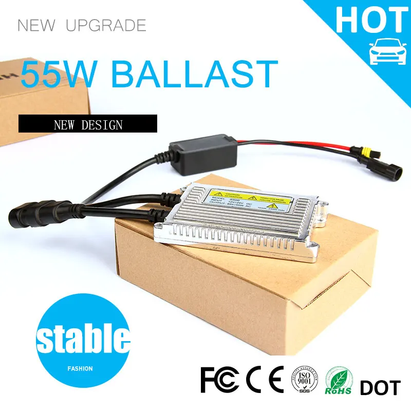 

S500 55w 12V 24V hid xenon ballast metallic aluminum ballast casing from china BAOBAO Lighting factory
