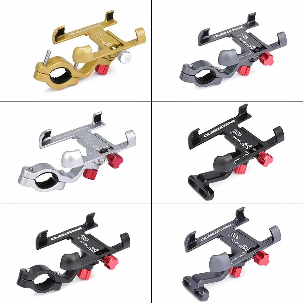 

Aluminum Alloy Bike Mobile Phone Holder Adjustable Bicycle Phone Holder Non-Slip MTB Phone Stand Cycling Accessories