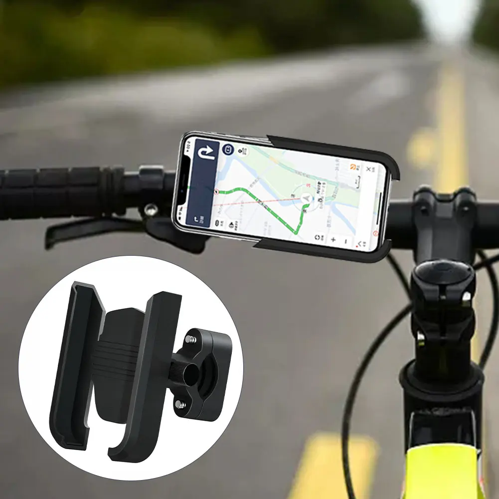 

Bike Phone Holder Durbale Shockproof Motorcycle Mobile Cellphone Bracket Bike Handlebar Clip Stand Universal Phone Stand Holder