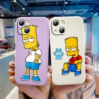 the family simpsons for apple iphone 13 12 mini 11 pro xs max xr x 8 7 6s se plus liquid silicone soft cover phone case