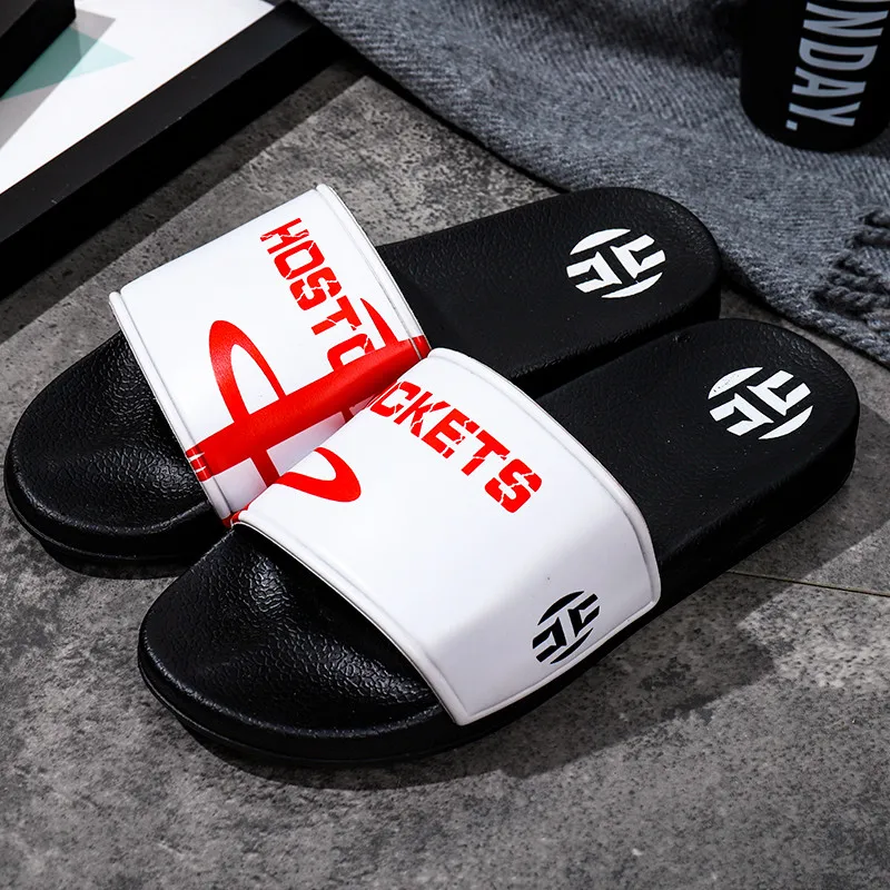 

Summer Men's Slippers Fashion Colors Printed Slip-on Indoor Slippers Men Slides Red Home Massage Slippers Casual zapatillas casa