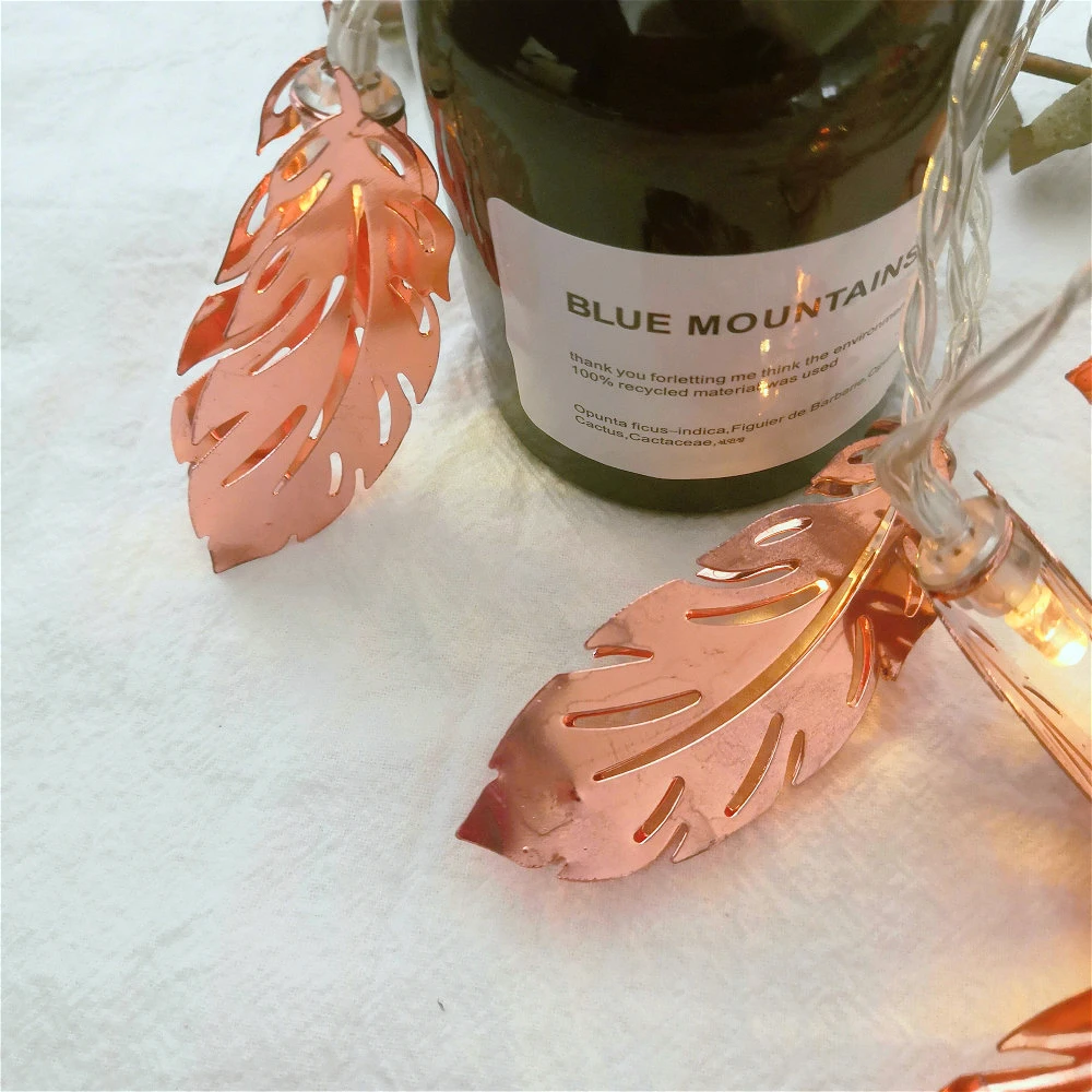 10/20 LED сусальное золото светильник гирлянды Батарея питание Рождественские огни