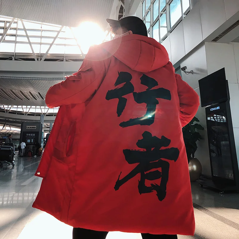 2019 зимняя модная Толстая куртка мужская теплая негабаритная дорожная Kanji мужские