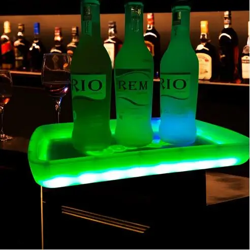 

Large Capacity Glow Rolling Cigarette Tray for Decoration Plastic Rechargeable Led Herb Weed Box with Grinding Function
