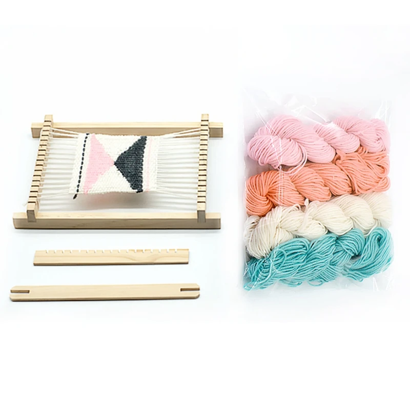 

Wood Knitting Weaving Loom Tapestry Yarn Kit Handloom Machine DIY Handmade Tool For Beginners