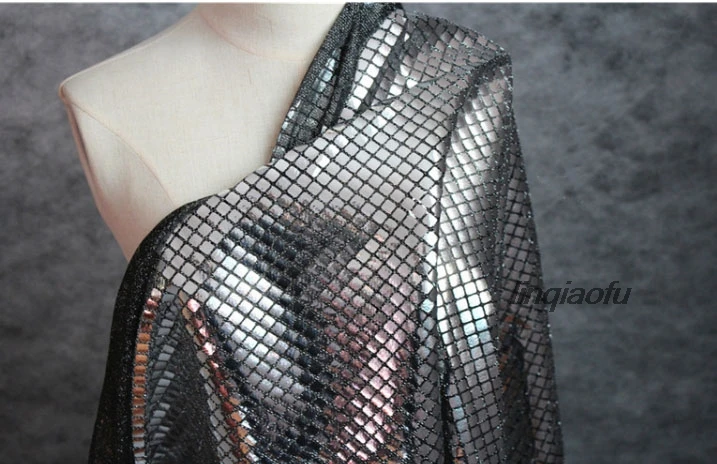 Светоотражающие квадратный плед серебристый Стразы Кубик Рубика сетчатая